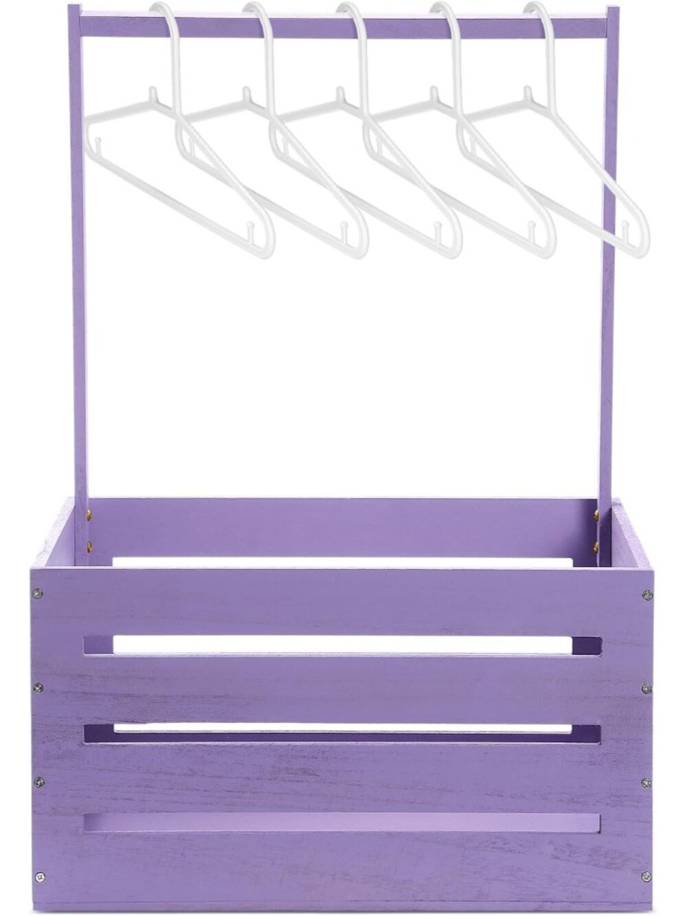 Baby Shower Crate Wooden Closet Baby Basket Gift,Purple